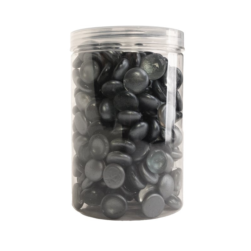 Gunmetal Matte Glass Gems 48 oz. Jar - Decorative Crafts & Vase Fillers