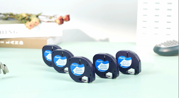 Label Tape Replacement for DYMO LetraTag 91331 - Water-Resistant 1/2" x 13' 5-Pack