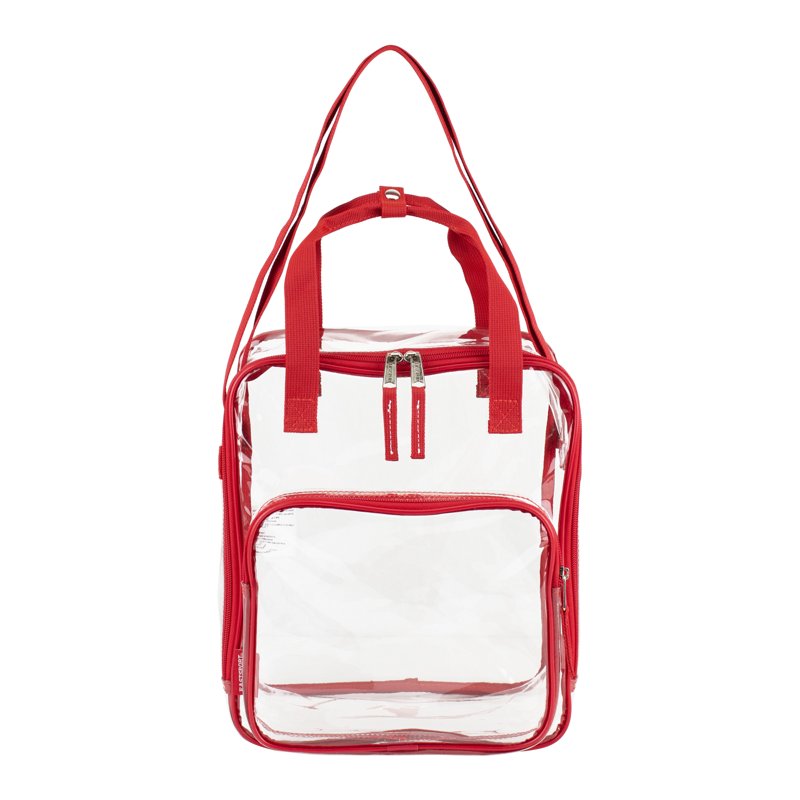 Unisex Clear Stadium Approved Tote Bag with Double Handles and Adjustable Strap