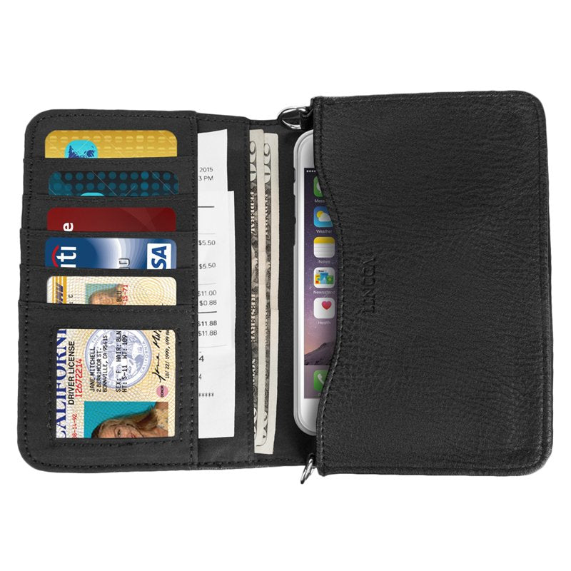 Women's Wallet Clutch with Card Slots and Phone Fit for Daily Travel Business