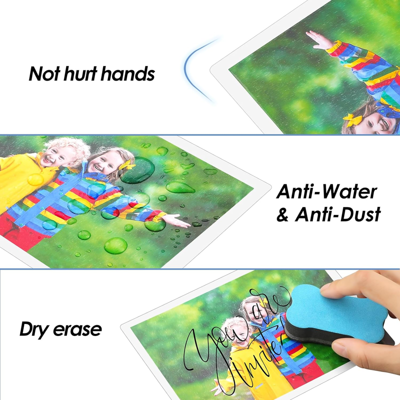 Self-Adhesive Laminating Pouches 4.5 x 6.5 Inches - Waterproof, 25 Pack
