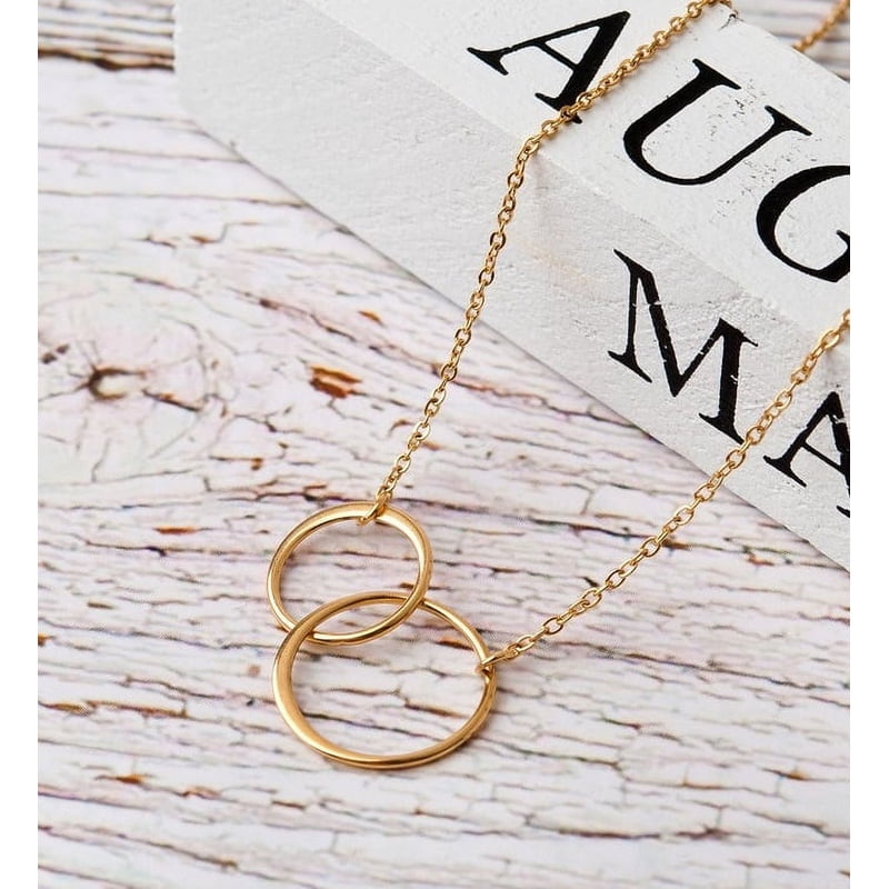 Mother and Daughter Matching Infinity Necklace Set - Mother's Day Gift, Silver & Gold Options