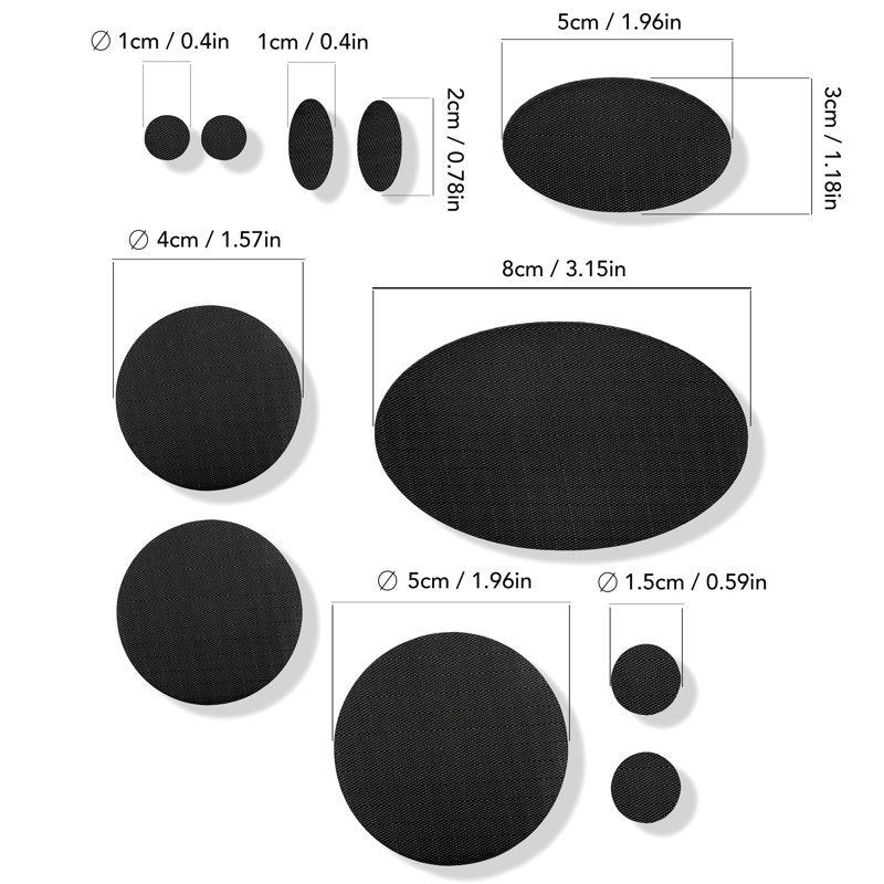 Waterproof Self-Adhesive Repair Patches Kit for Jackets, Tents, Shoes, Air Mattresses - 11 Pieces