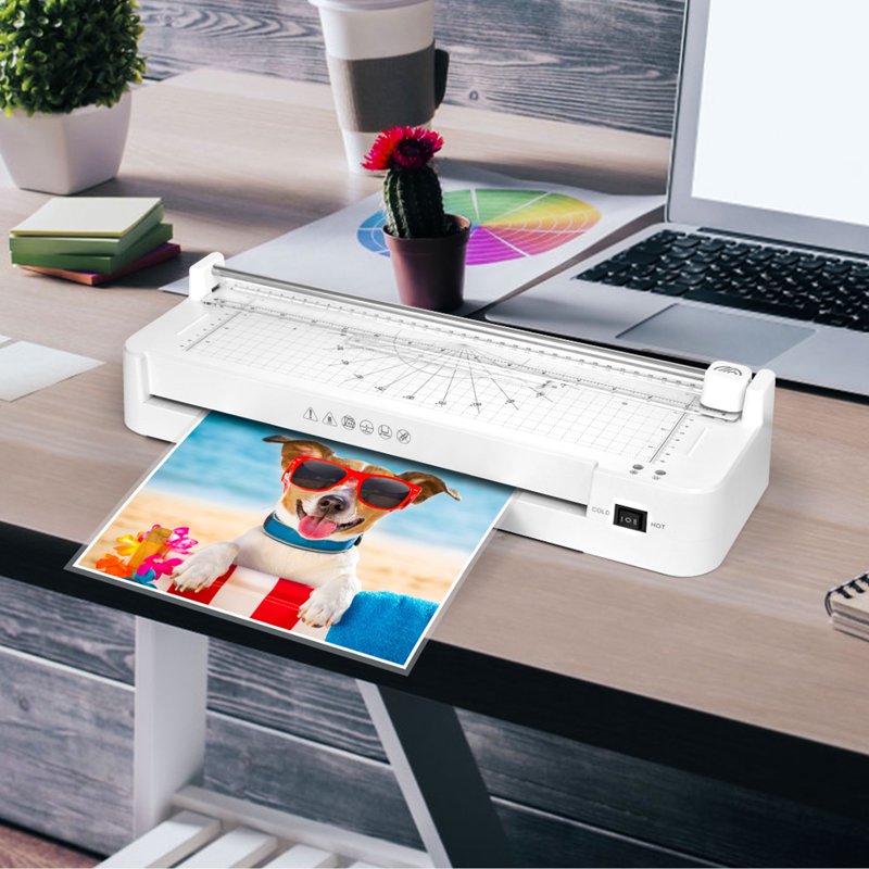 A3 Laminator Machine with Cold & Hot Modes, 13-Inch Paper Size, Includes 5 Sheets