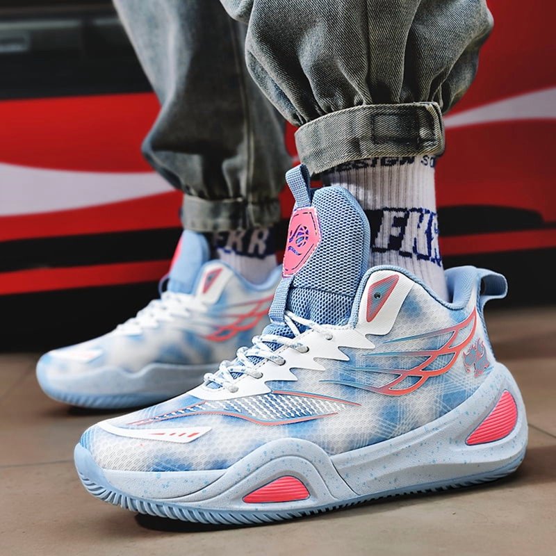Breathable Non-Slip Basketball Shoes for Men and Women - Outdoor Sports Sneakers