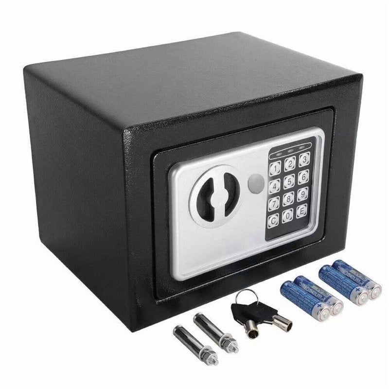 Electronic Digital Safe Box 0.25 Cu Ft Home Office Security Lock with Keypad