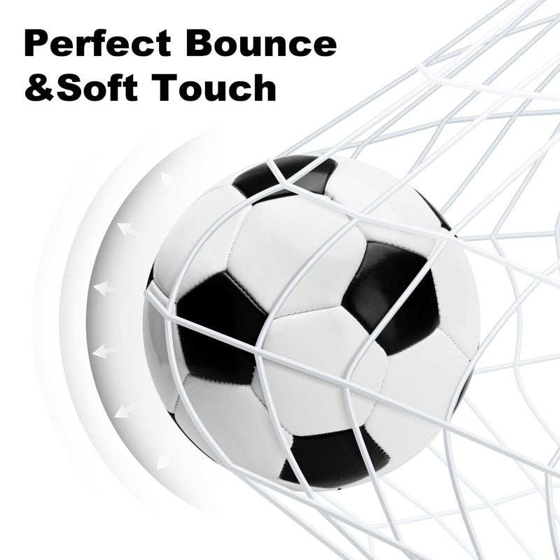 PlayZap Soccer Ball Size 3/4/5 with Pump – Single or 2 Pack, Official Size & Weight, Indoor/Outdoor