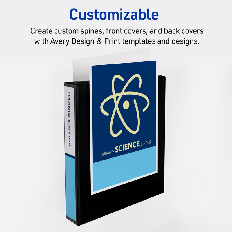 3-Ring View Binder 1.5 Inch Capacity Pastel 4-Pack - Durable & Customizable Cover
