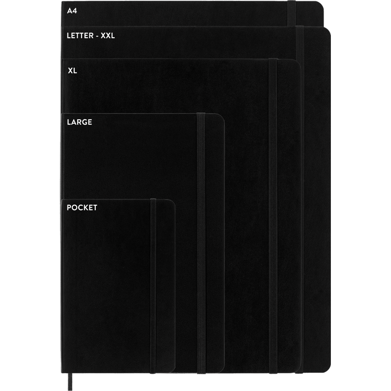 Moleskine Classic Notebook XL Soft Cover Black - Ruled Journal for Writing & Sketching