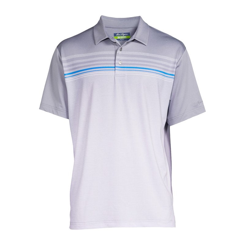 Ben Hogan Men’s & Big Men’s Ombre Stripe Polo Shirt – Grey XL Variation