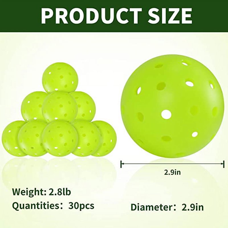 Bonison Sportic USA Pickleball Balls – Green, Indoor & Outdoor, USAPA Approved