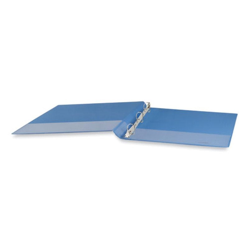Heavy Duty 1.5-Inch 3-Ring View Binder - Light Blue, 350 Sheet Capacity