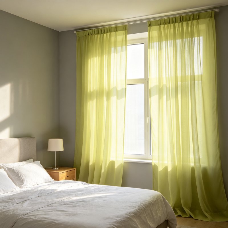 Semi-Sheer Lightweight Curtains for Living Room & Bedroom - 78 Inch Length