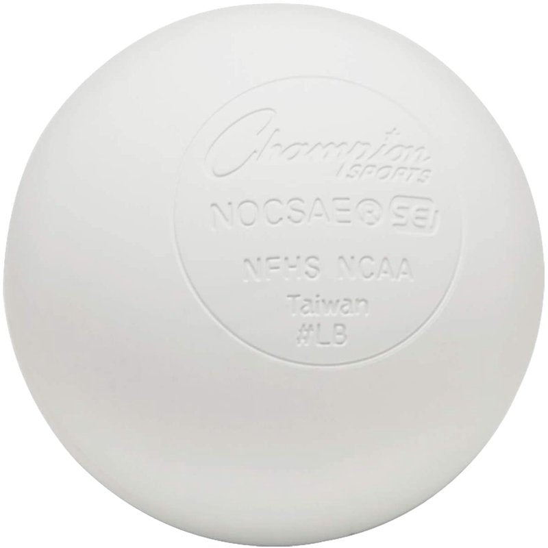 Official Size Rubber Lacrosse Balls - 12 Pack White, High Performance