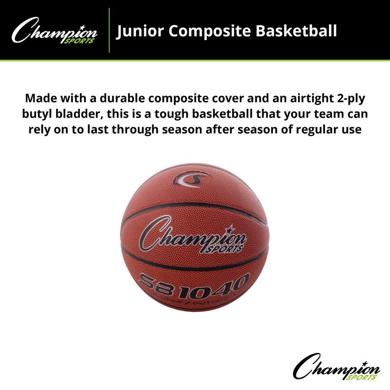 Champion Sports Junior Composite Basketball - Indoor & Outdoor Use