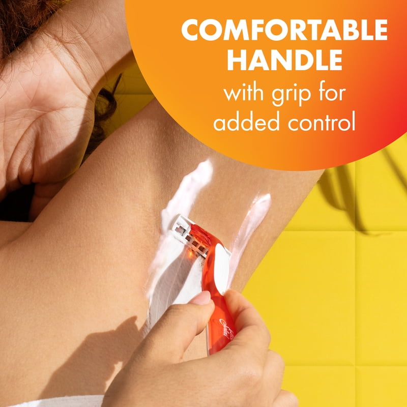 Women's Disposable Razor Set with 3 Blades and Aloe Vera - 4 Pack