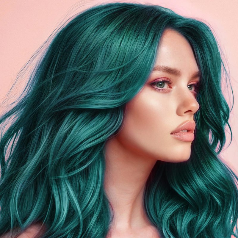 Vibrant Semi-Permanent Hair Dye Kit with Bleach - Bold Color, Long-Lasting