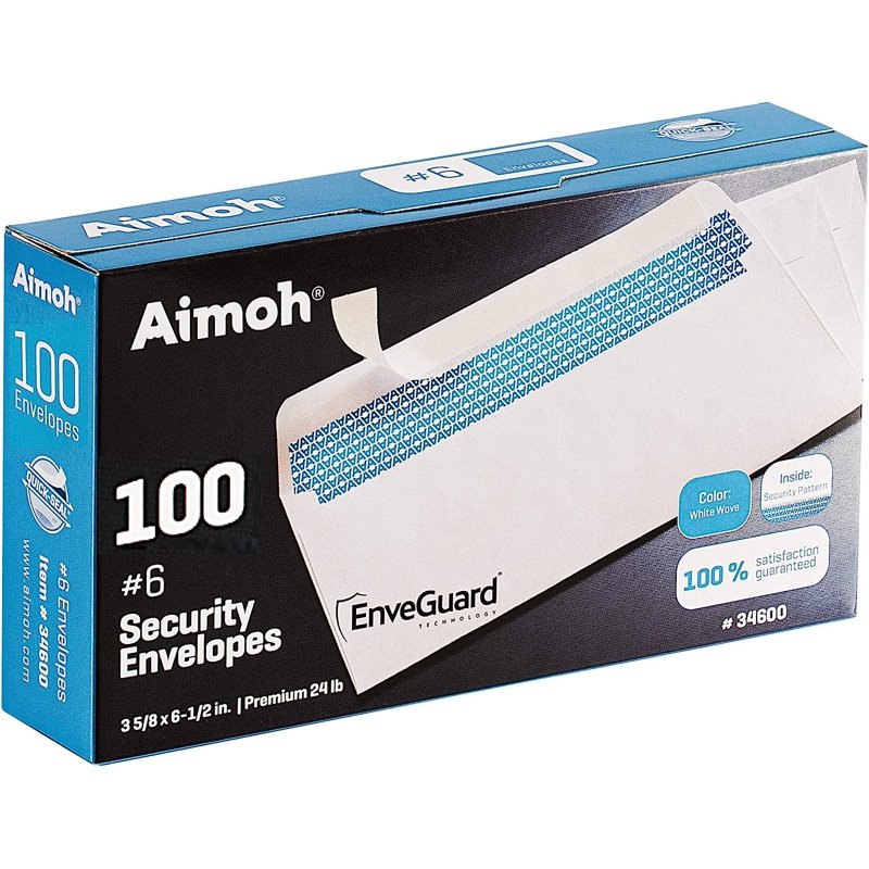 Security Self-Seal Business Envelopes with Privacy Tint - Pack of 100+
