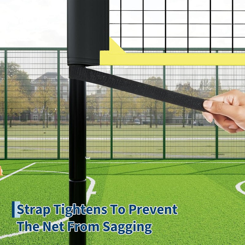 Portable Volleyball Net Set 32ft x 8ft with Adjustable Heights - Outdoor Sports Equipment