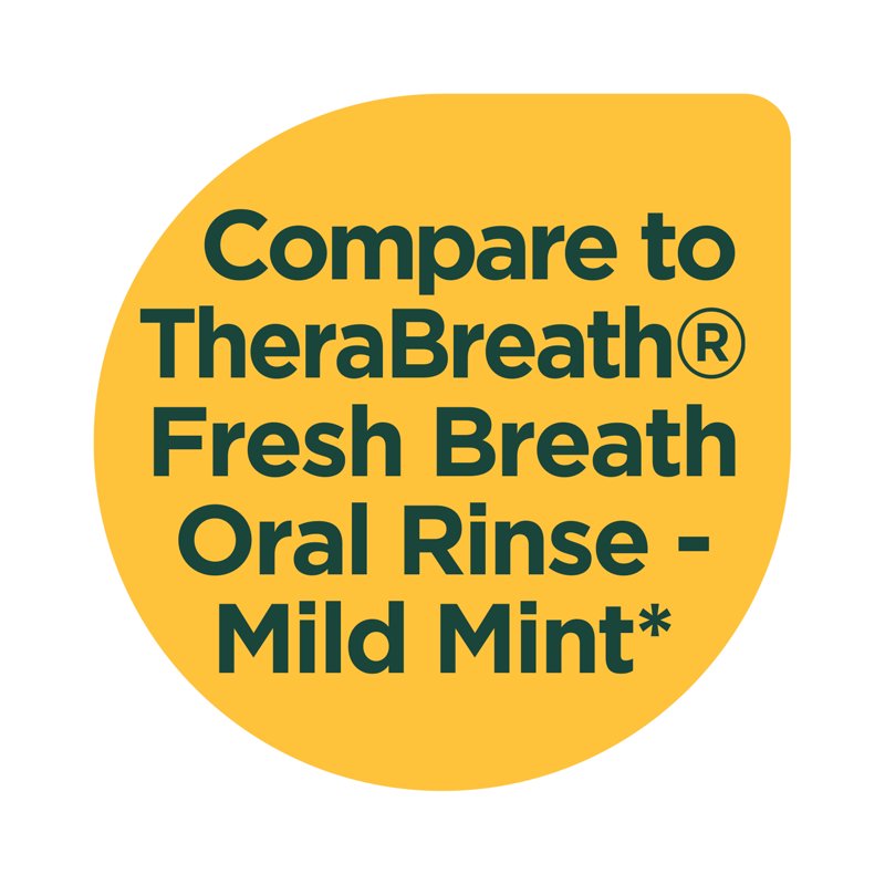 Multi Pack Alcohol-Free Mint Mouthwash for Fresh Breath - 3 x 16 Fl Oz