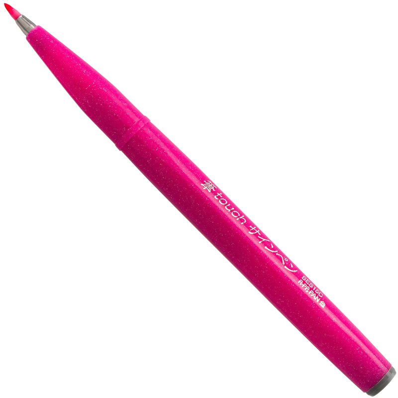 Pentel Sign Pen Brush Tip Set - 12 Vibrant Water-Based Markers for Calligraphy and Art