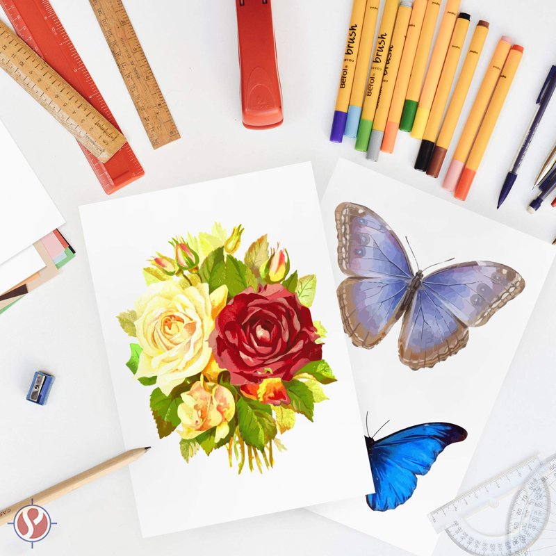 Premium White Cardstock Paper 5.83 x 8.27 Inches 100 Sheets - Ideal for Printing & Art