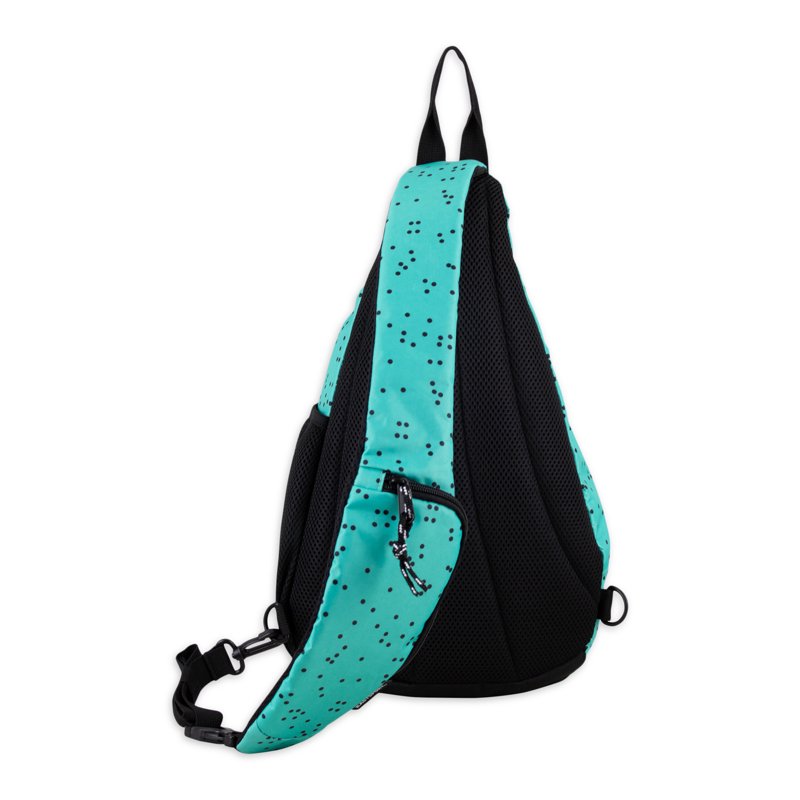 Unisex Sling Backpack with Multiple Compartments - Compact & Reversible Shoulder Bag