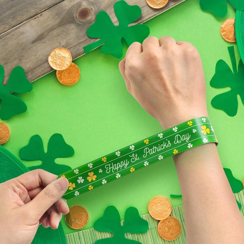 36Pcs Easter Slap Bracelets Set - Bunny, Egg & Flower Designs for Kids & Parties