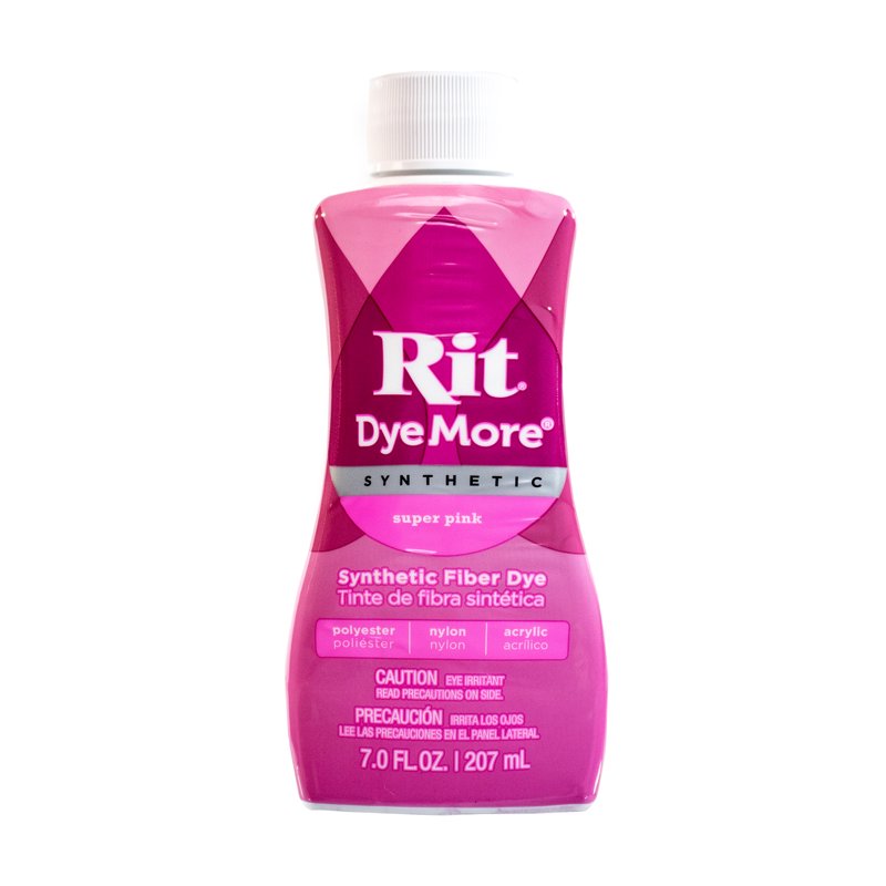 Synthetic Fabric Dye for Polyester Nylon & Acrylic - Super Pink 7 FL OZ