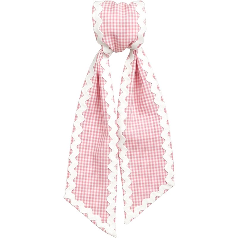 Elegant Satin & Cotton Wreath Sash with Lace Trim for Front Door Decor