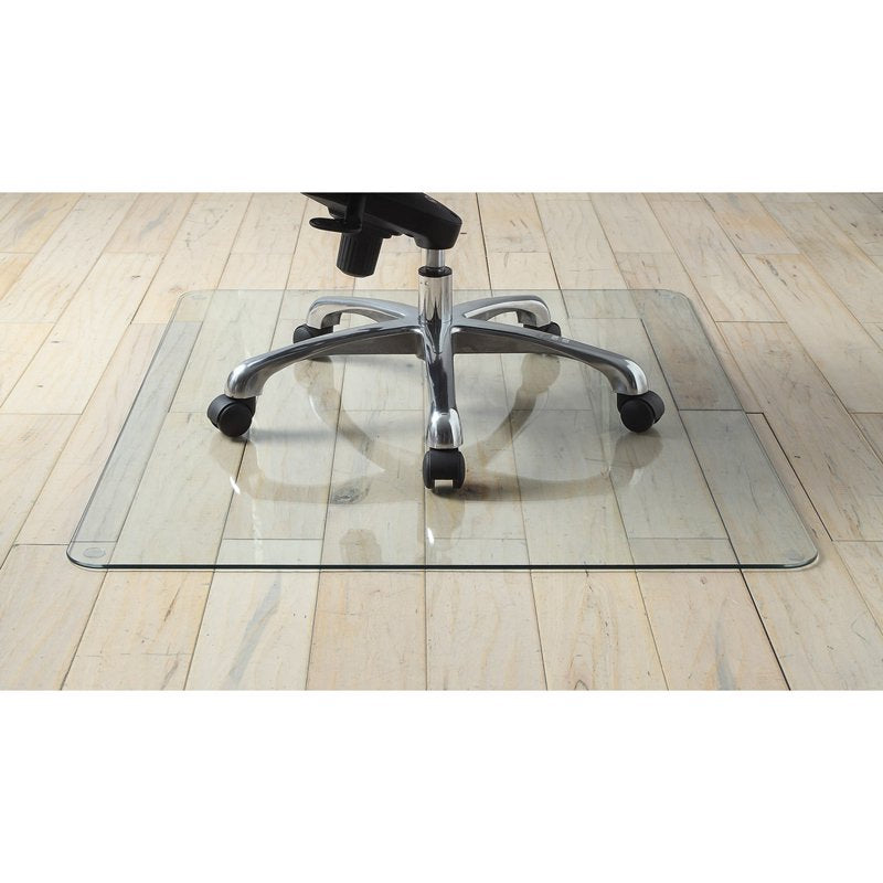 Tempered Glass Chair Mat 48x60 Inch Clear Office Floor Protector