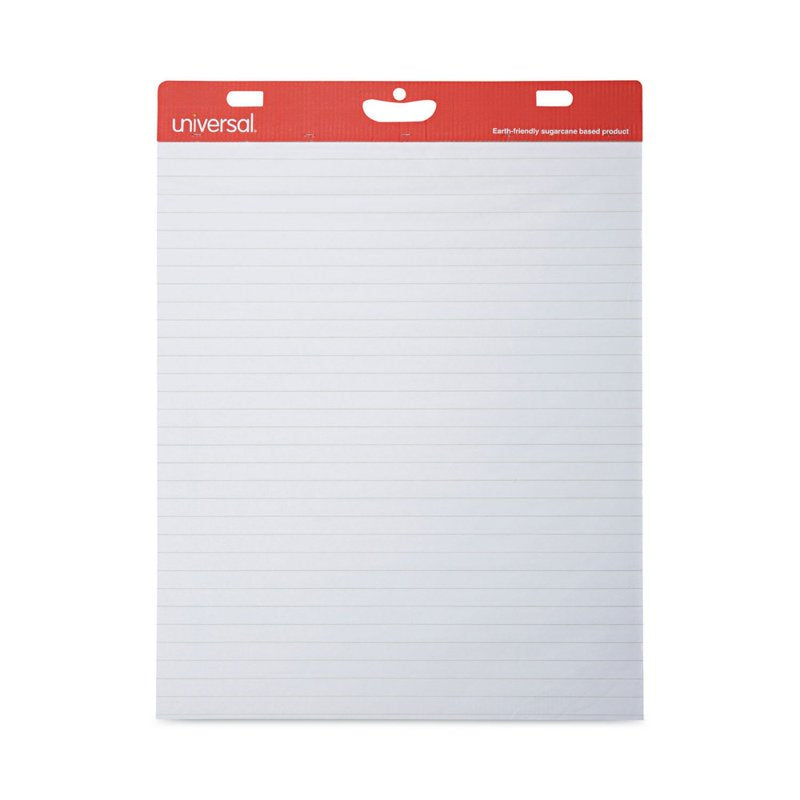 Renewable Sugarcane Easel Pads - Ruled, White, 27x34 Inches, 50 Sheets