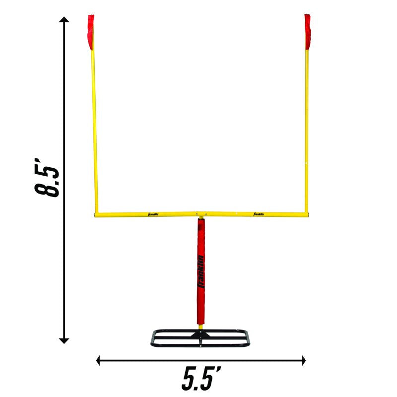 All-Weather Steel Football Goal Post 8.5’ x 5.5’ for Backyard Play