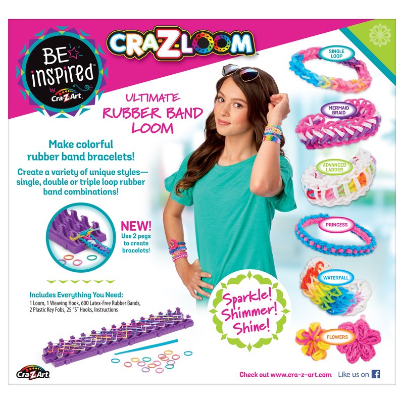 Rubber Band Loom Kit for Kids - Create Colorful Bracelets & Accessories