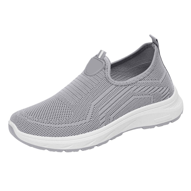Lightweight Women's Slip-On Tennis Shoes - Breathable Mesh, Non-Slip Sole