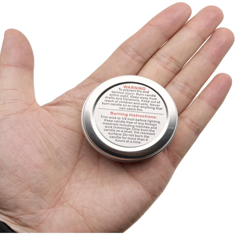 1000pcs Candle Warning Labels - 1.5 Inch Circular Safety Stickers for Candle Containers
