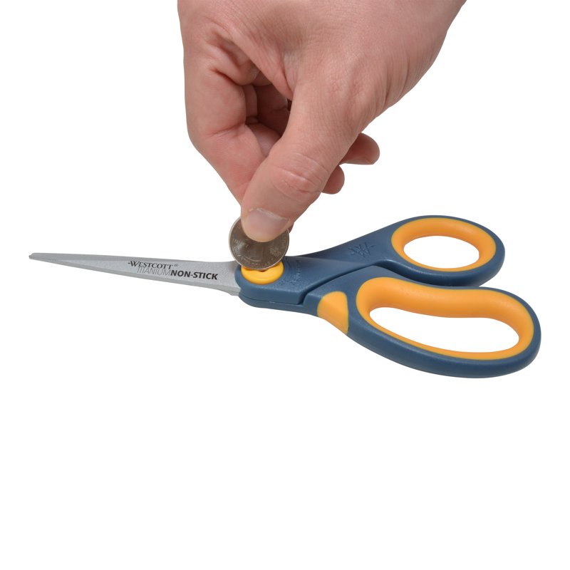 Westcott 8" Titanium Bonded Non-Stick All-Purpose Scissors - Single