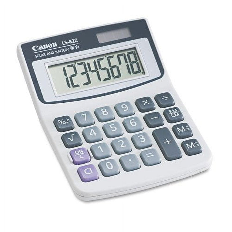Handheld Calculator with Large LCD, Solar & Battery Power - Compact Financial Calculator