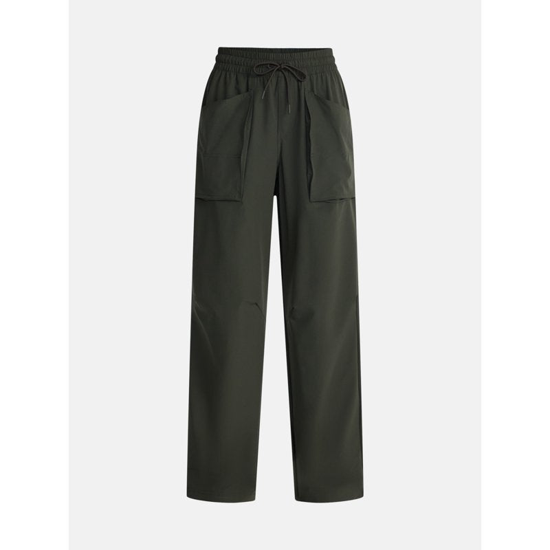 Women's Ripstop Utility Pants with Exposed Pockets and Adjustable Hems