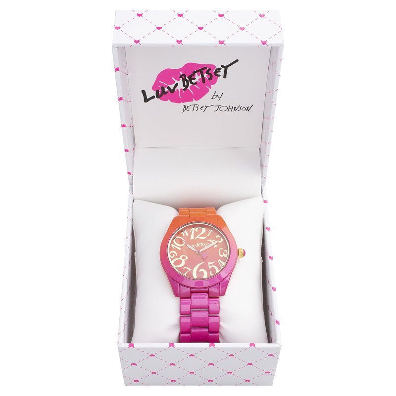 Women’s Gradient Printed Watch with Colorful Dial and Band - Gift-Ready