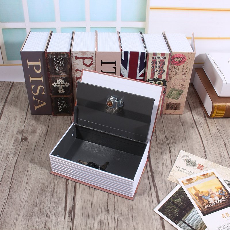 Diversion Book Safe with Key Lock - Hidden Security Storage Box, 7.09 x 4.72 inches