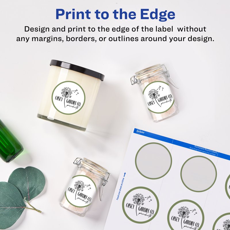 Printable Round Labels 3/4 Inch Matte White Self-Adhesive Stickers 800 Pack