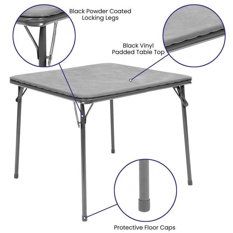 Kids Folding Activity Table and Chair Set - 4 or 5 Piece Space-Saving Play Furniture