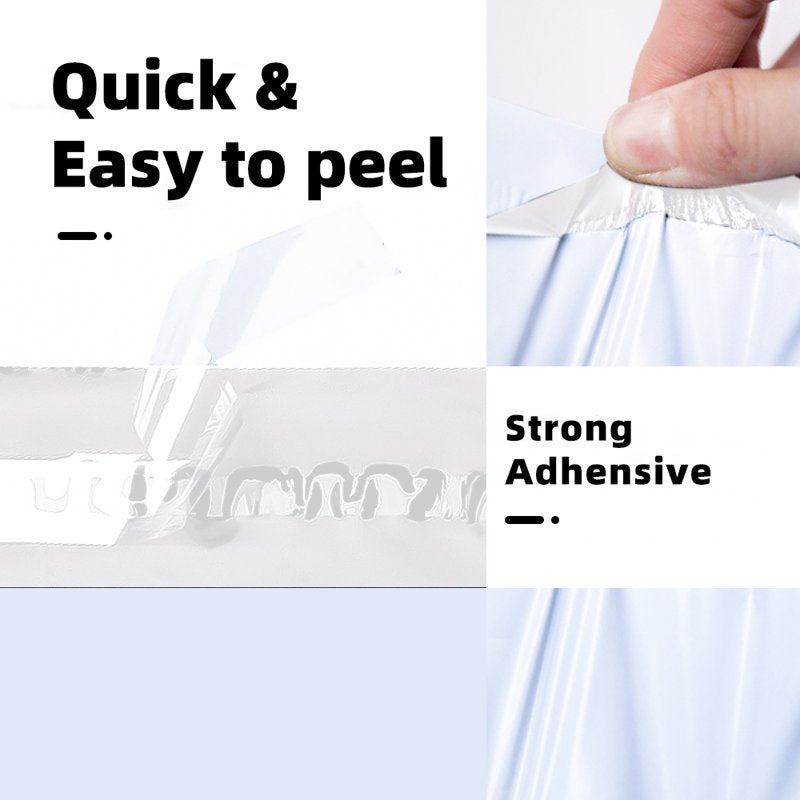 Poly Mailer Envelopes Shipping Bags 10x13 Inch - 100 Pcs, White