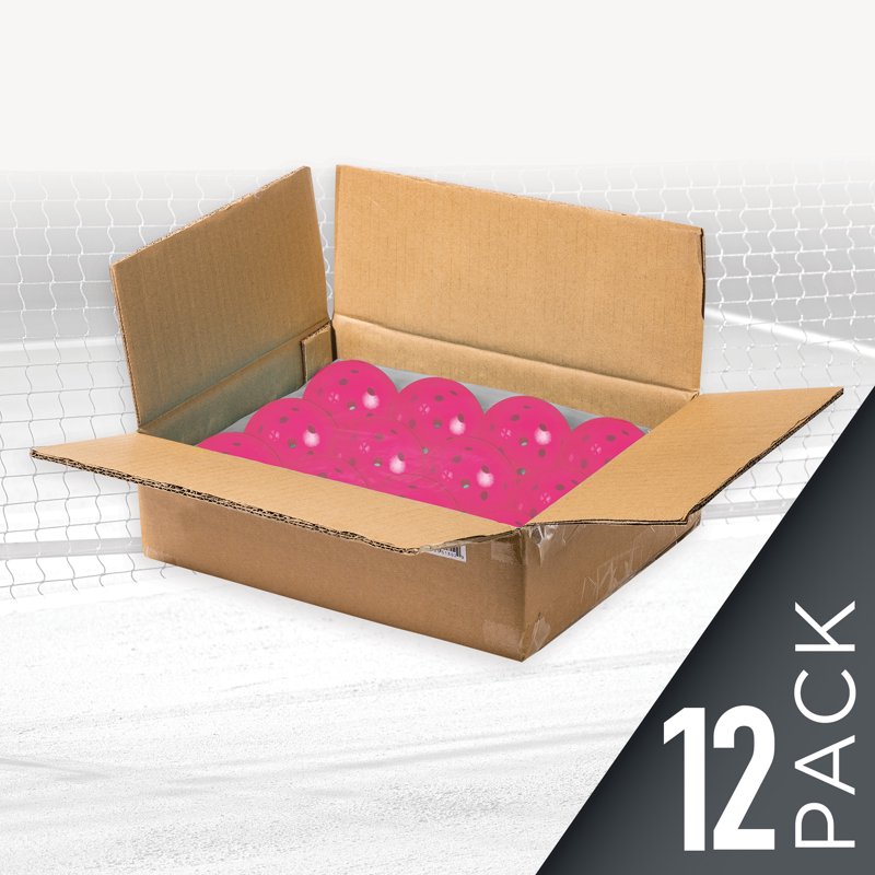 Pink Franklin X-40 USAPA Pickleballs - 12 Pack Tournament Balls, 40-Drill US Open Speed