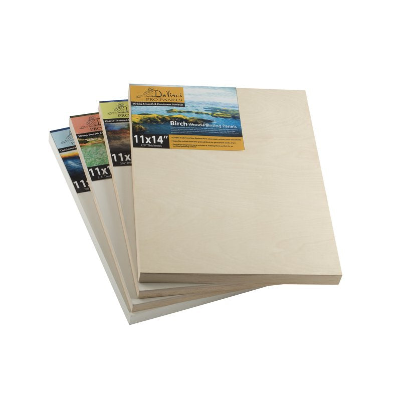 Resist-Grip Textured Gesso Art Boards - Multi-Size White Acrylic Panels for Painting