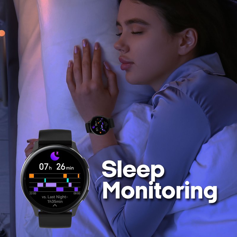 Smartwatch with 1.43 Inch AMOLED Screen, Call Function & Heart Rate Monitoring