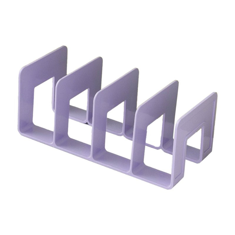 Vertical File Sorter Organizer for Desk, Plastic Document & Mail Holder, Office & School Use