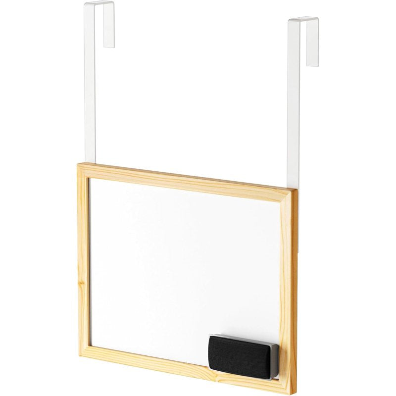 Over-the-Door Whiteboard 16x12 Inch Dry Erase Board with Hooks for Home Office Dorm