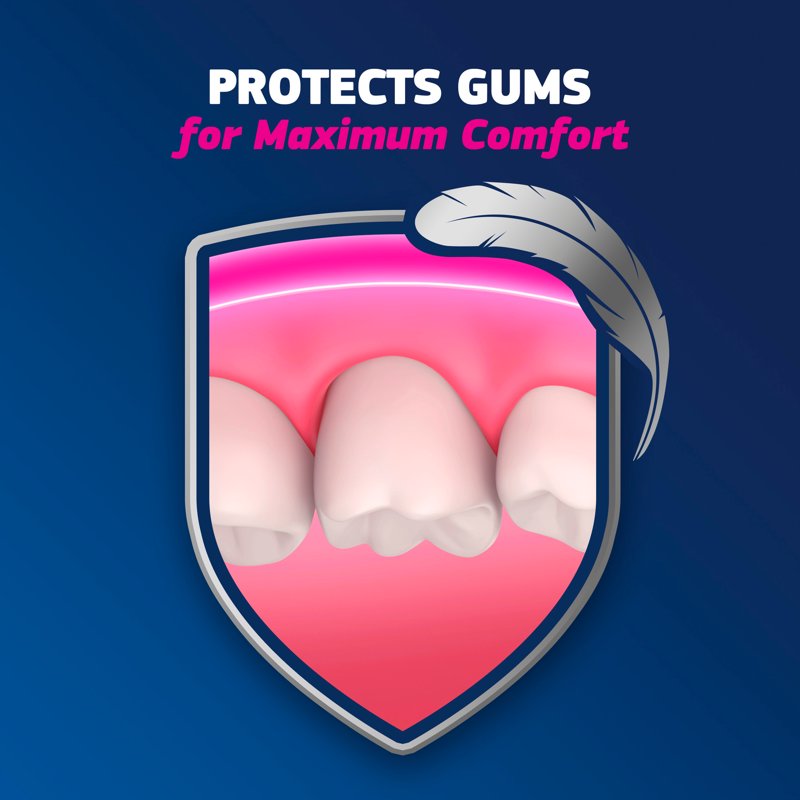 Denture Adhesive Cream with Scope Flavor, 2 oz - Strong Hold & Breath Bacteria Shield